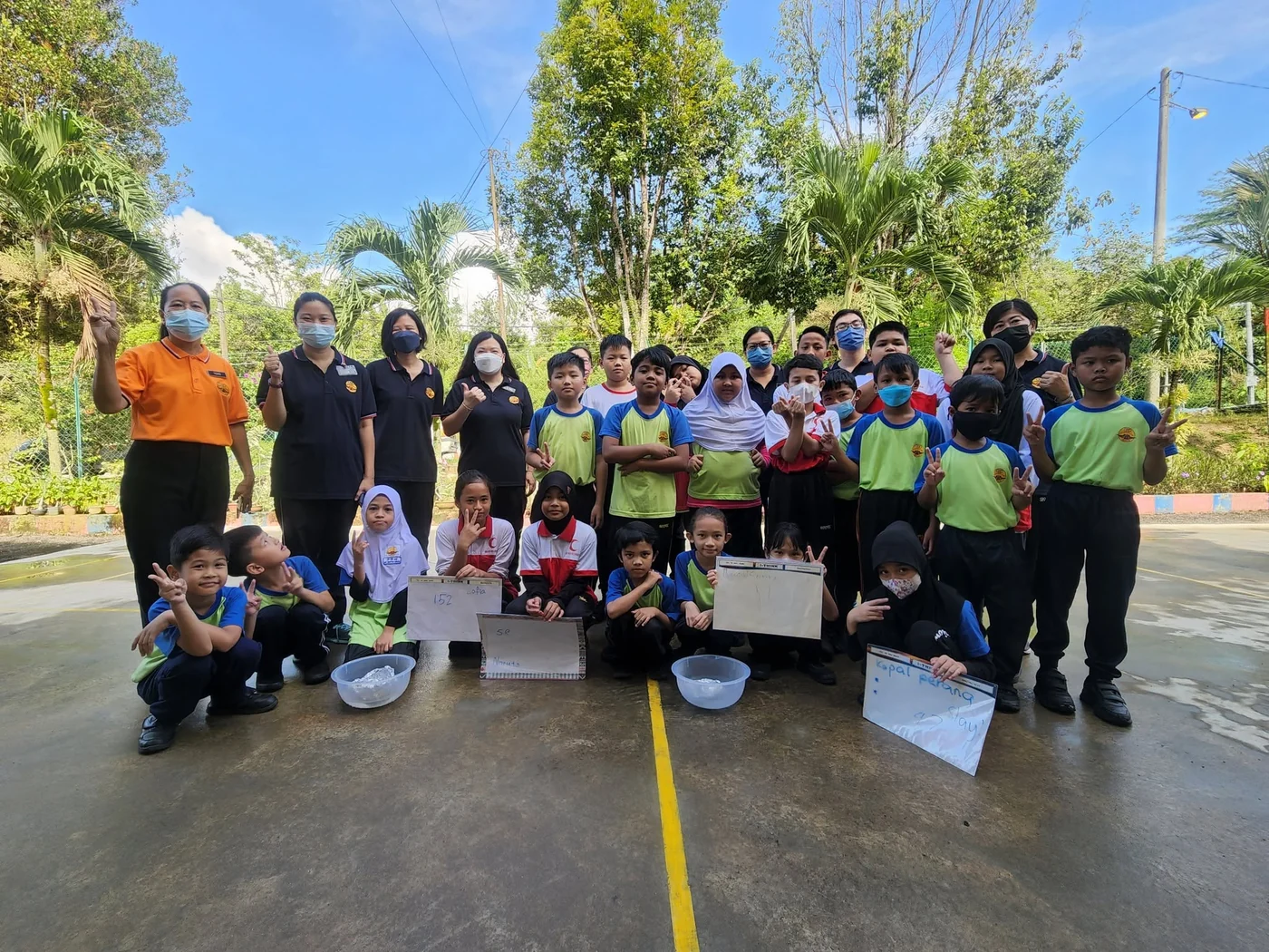 community / outreach session, students learning together
